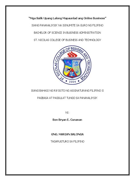pananaliksik tungkol sa online games pdf|E.